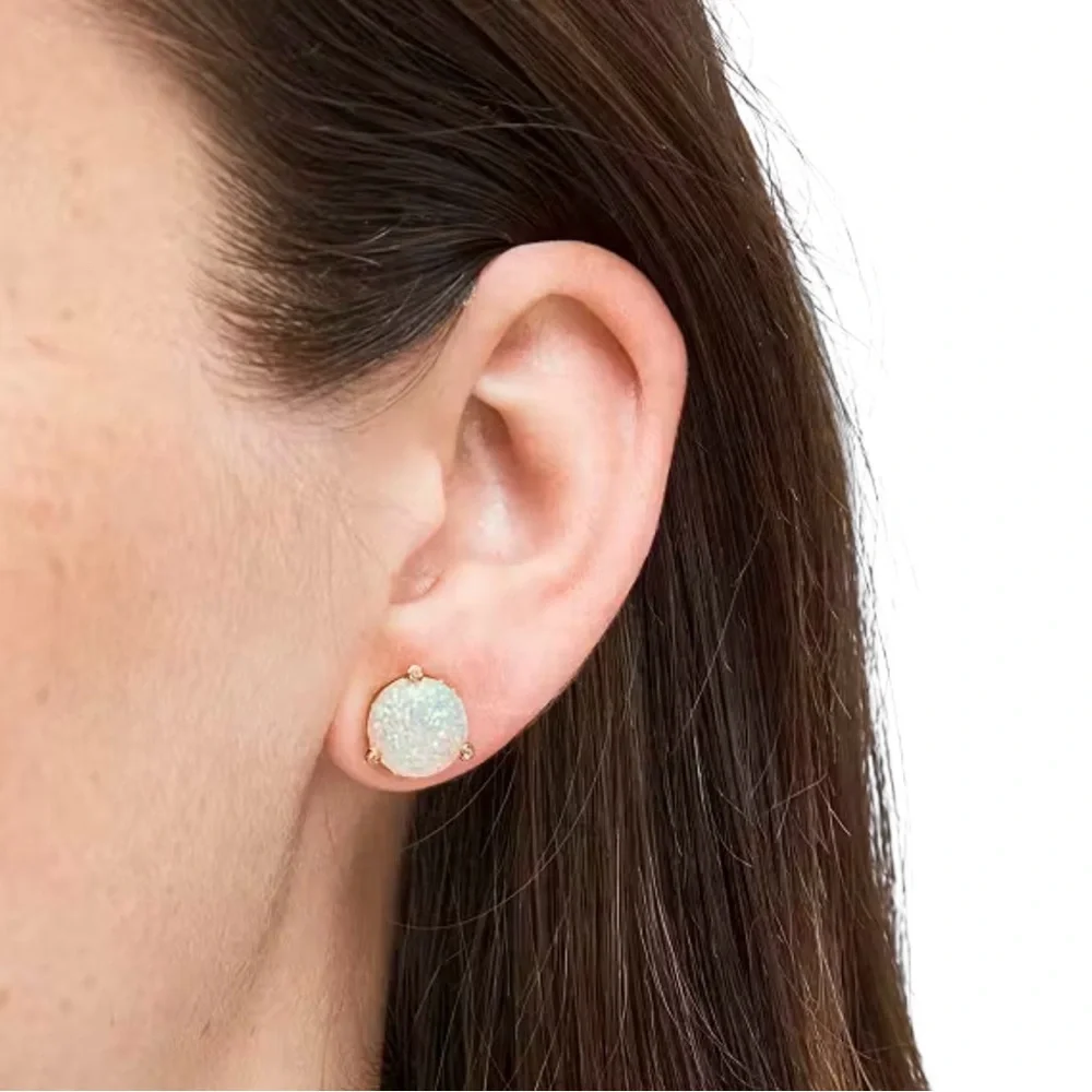 Kate Spade RISE AND SHINE Opal Glitter Stud Earrings NWT - Picture 4 of 12